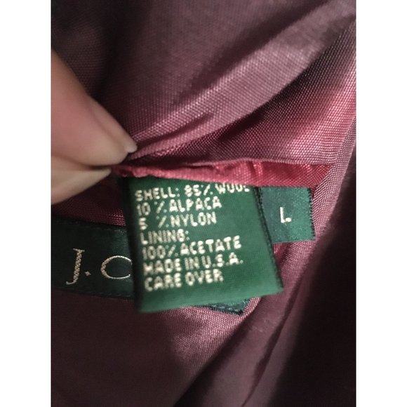 J.Crew Large Vintage Green Wool Alpaca Casual Occasion USA Sport Jacket - Picture 7 of 7